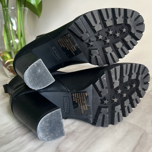 Express Chunky Heel Boot Size 8 - Picture 7 of 11